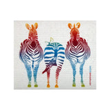 SWEDEdishcloths Swedish Dishcloth Colorful Zebra Spongecloth