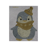 SWEDEdishcloths Swedish Dishcloth Winter Penguin Spongecloth